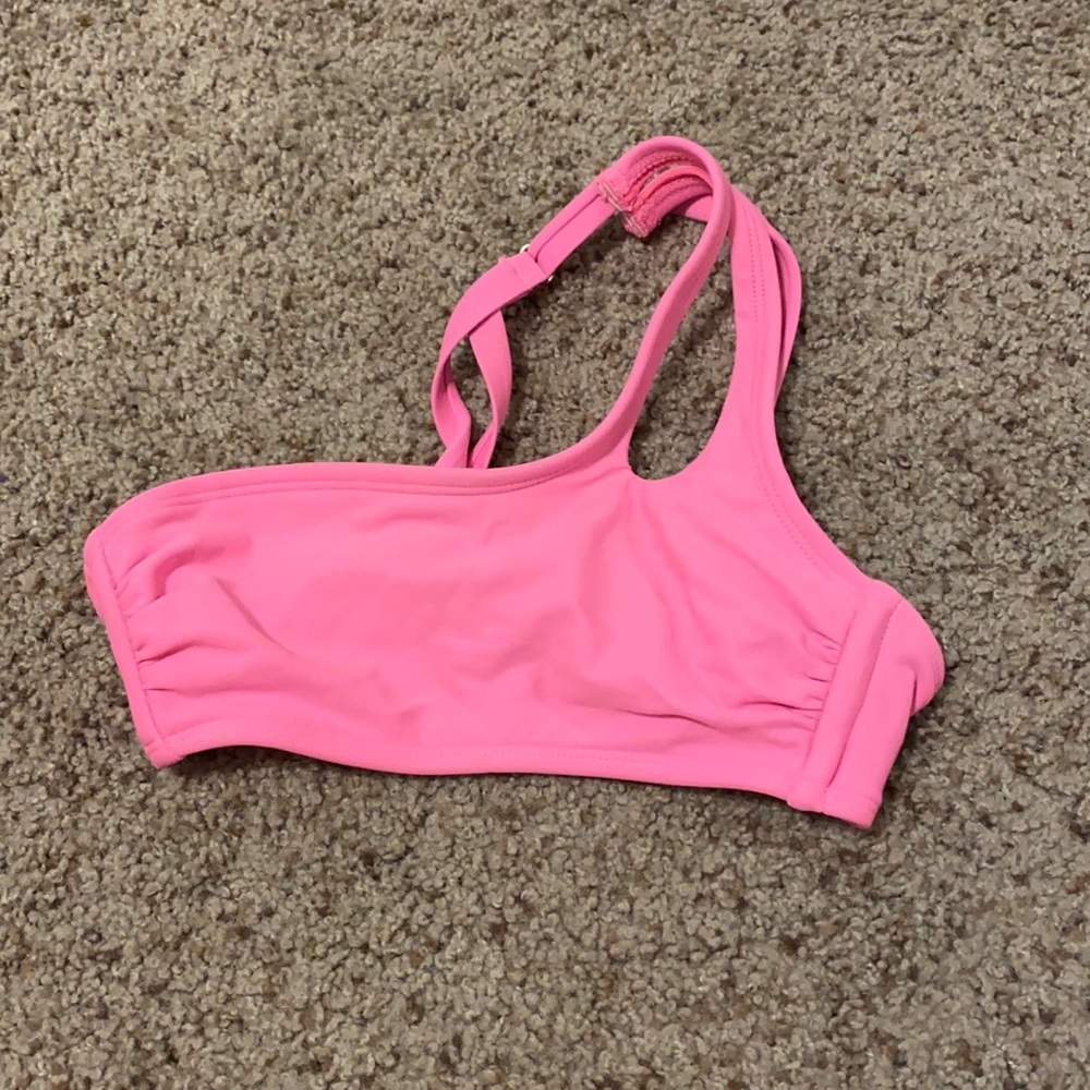 a pink bathing suit top from target!